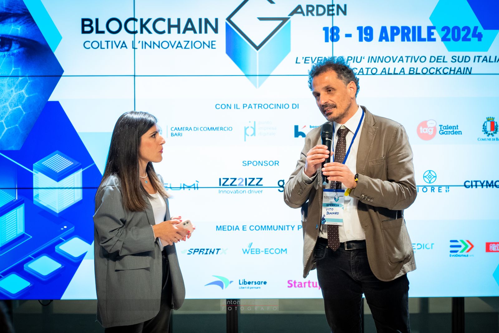 Blockchain Garden 2024: i relatori sul palco dell'evento blockchain del Sud Italia